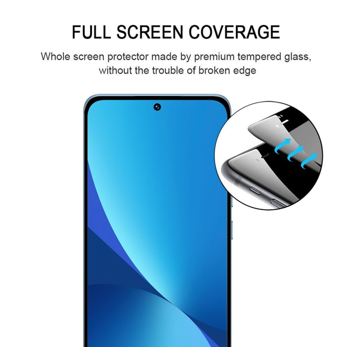 Pegamento completo Protector de pantalla de cubierta completa Película de vidrio templado, For Xiaomi 13 (1 PC)