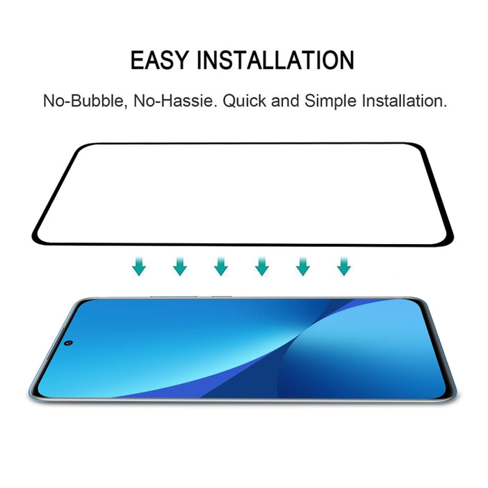 Pegamento completo Protector de pantalla de cubierta completa Película de vidrio templado, For Xiaomi 13 (1 PC)