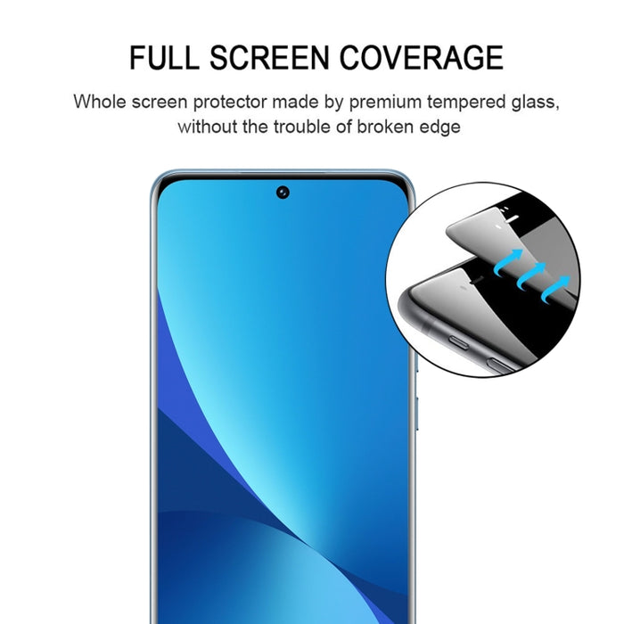 Película de vidrio templado con pegamento de borde de pantalla completa de borde curvo 3D, For Xiaomi 13 Pro (1 PC)