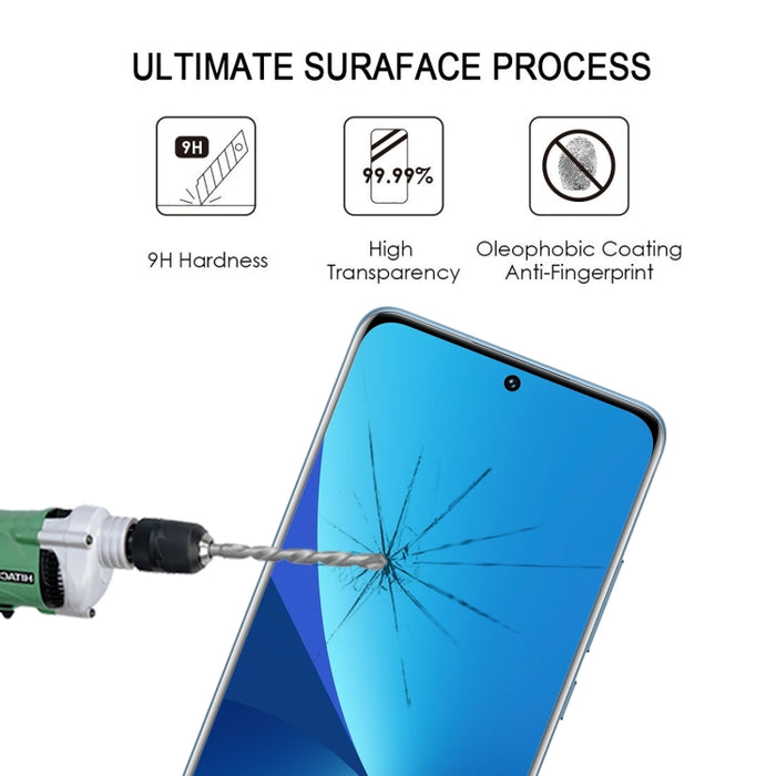 Película de vidrio templado con pegamento de borde de pantalla completa de borde curvo 3D, For Xiaomi 13 Pro (1 PC)