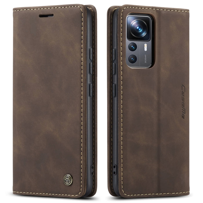 CaseMe 013 Estuche multifuncional de cuero con tapa horizontal para teléfono, For Xiaomi 12T / 12T Pro