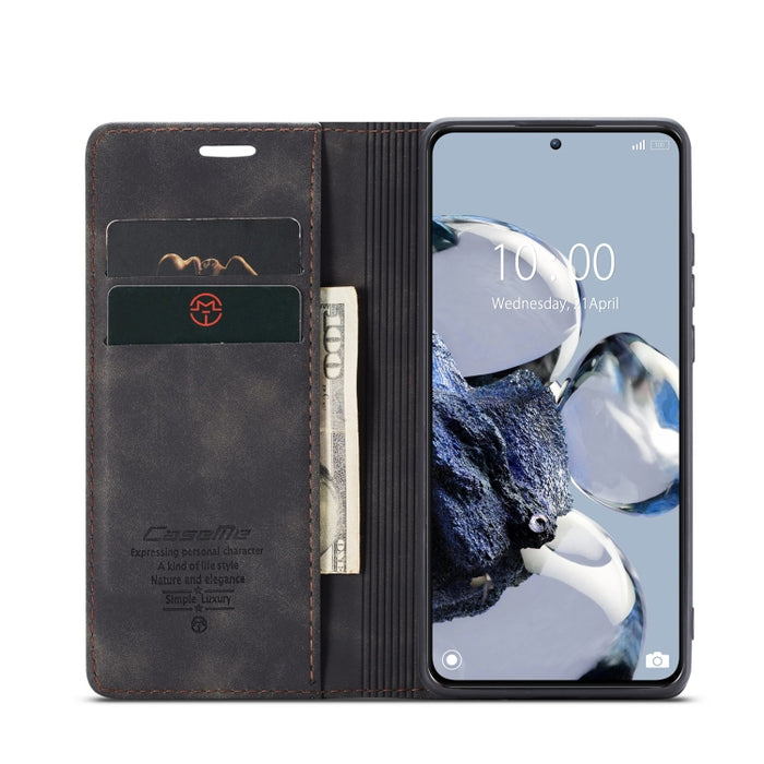 CaseMe 013 Estuche multifuncional de cuero con tapa horizontal para teléfono, For Xiaomi 12T / 12T Pro