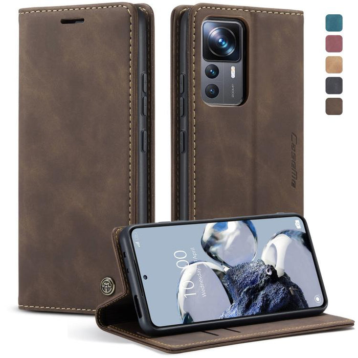 CaseMe 013 Estuche multifuncional de cuero con tapa horizontal para teléfono, For Xiaomi 12T / 12T Pro