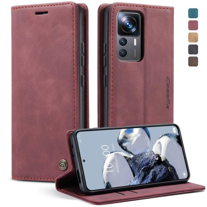 CaseMe 013 Estuche multifuncional de cuero con tapa horizontal para teléfono, For Xiaomi 12T / 12T Pro