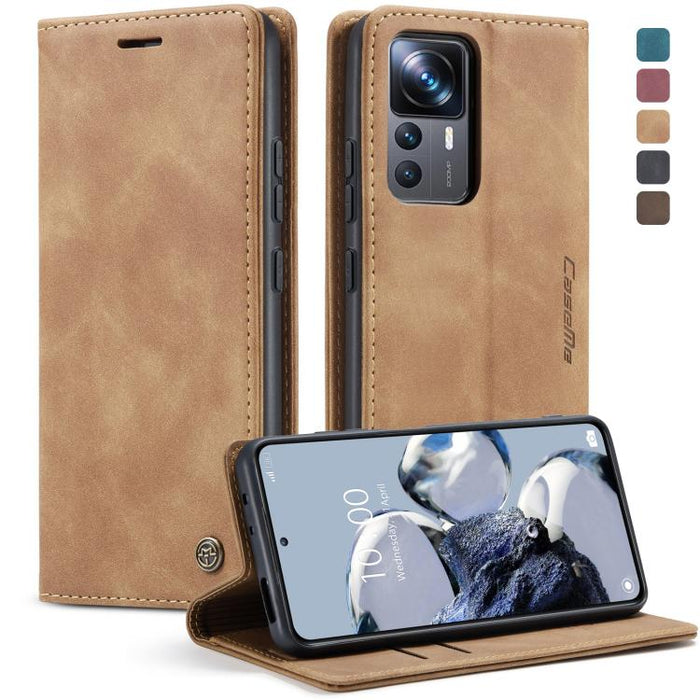 CaseMe 013 Estuche multifuncional de cuero con tapa horizontal para teléfono, For Xiaomi 12T / 12T Pro