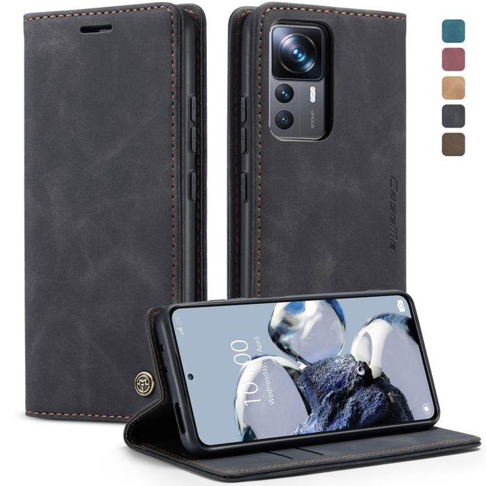 CaseMe 013 Estuche multifuncional de cuero con tapa horizontal para teléfono, For Xiaomi 12T / 12T Pro