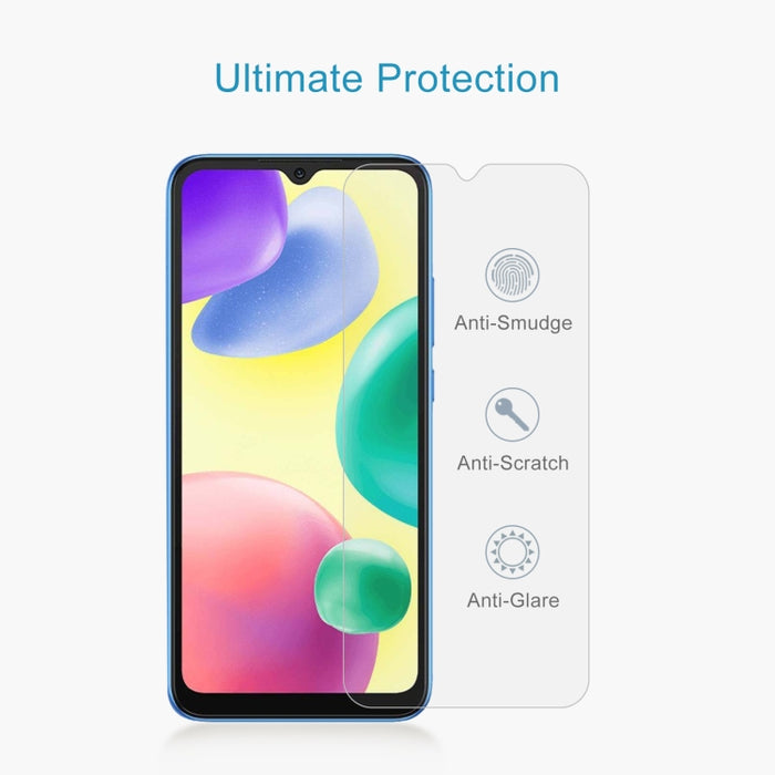 50pcs 0.26mm 9H 2.5D Película de vidrio templado, For OPPO A1 Pro / Reno8 T 5G (50 PCS), For Xiaomi Redmi 11A (50 PCS)
