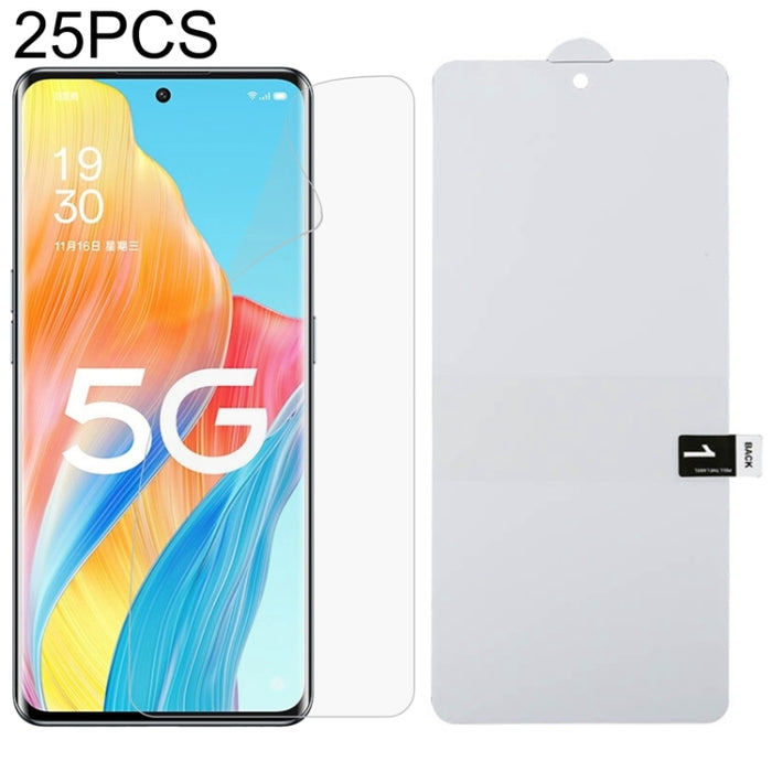 Película de hidrogel a prueba de explosiones de Protector de pantalla completa de 25 uds., For OPPO A1 Pro / Reno8 T 5G (25 PCS), For Xiaomi Redmi 11A (25 PCS)