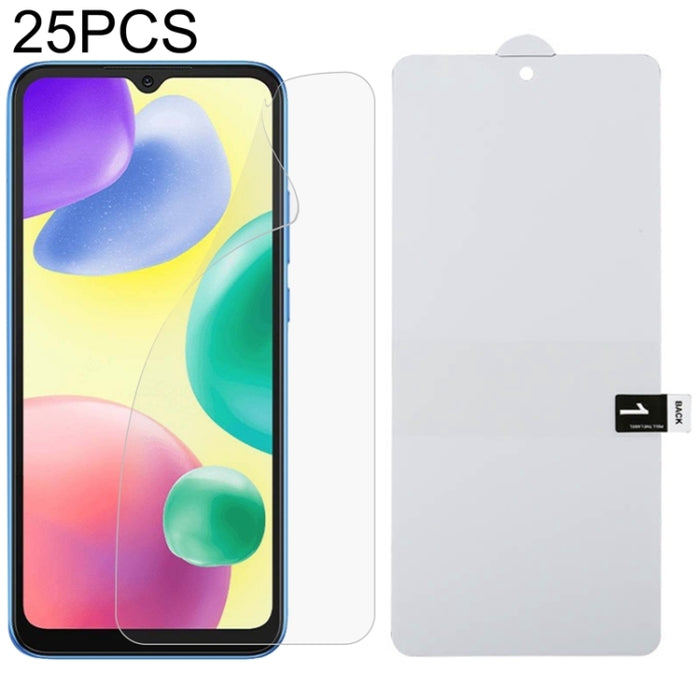 Película de hidrogel a prueba de explosiones de Protector de pantalla completa de 25 uds., For OPPO A1 Pro / Reno8 T 5G (25 PCS), For Xiaomi Redmi 11A (25 PCS)