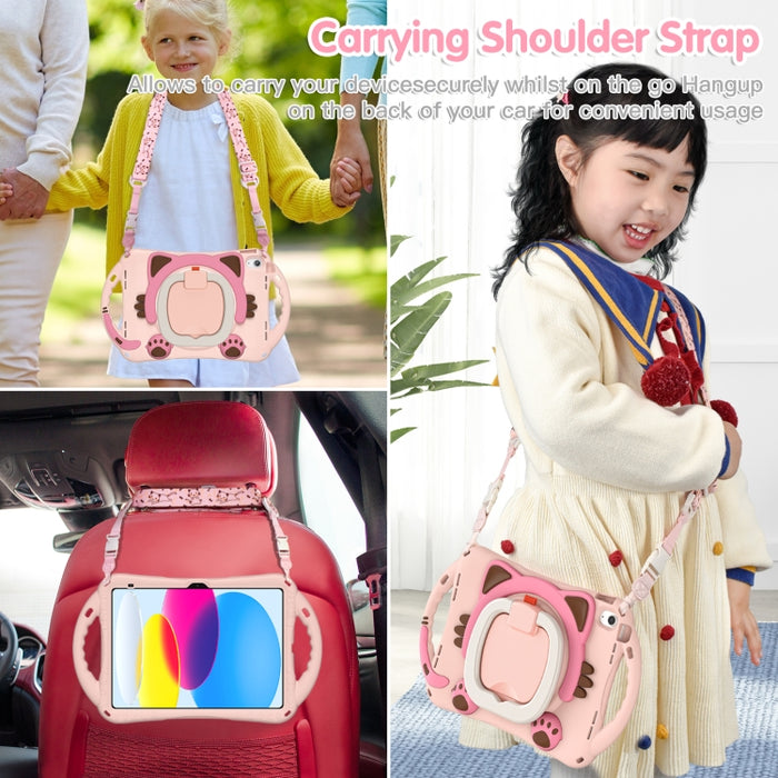 Estuche para tableta EVA a prueba de golpes Cute Cat King Kids