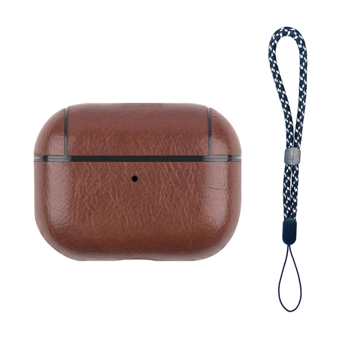 Estuche protector de cuero a prueba de golpes para auriculares inalámbricos con cordón