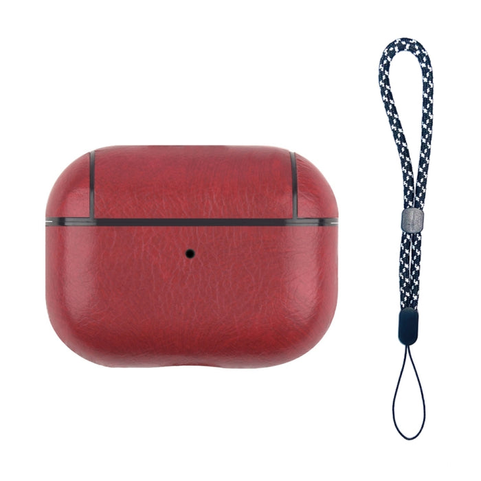 Estuche protector de cuero a prueba de golpes para auriculares inalámbricos con cordón