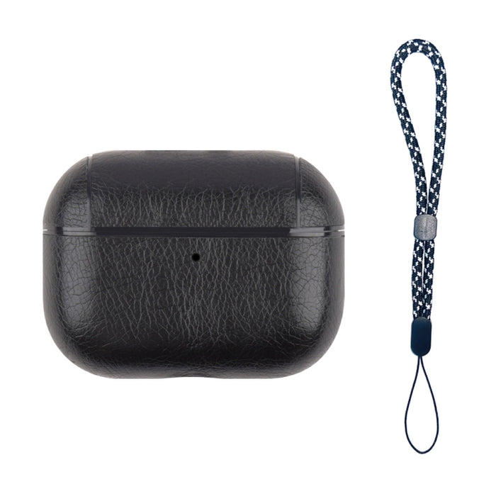 Estuche protector de cuero a prueba de golpes para auriculares inalámbricos con cordón