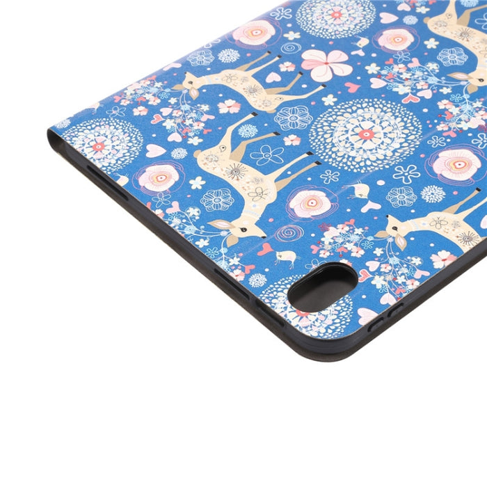 Estuche inteligente para tableta con ranura para bolígrafo de voltaje pintado
