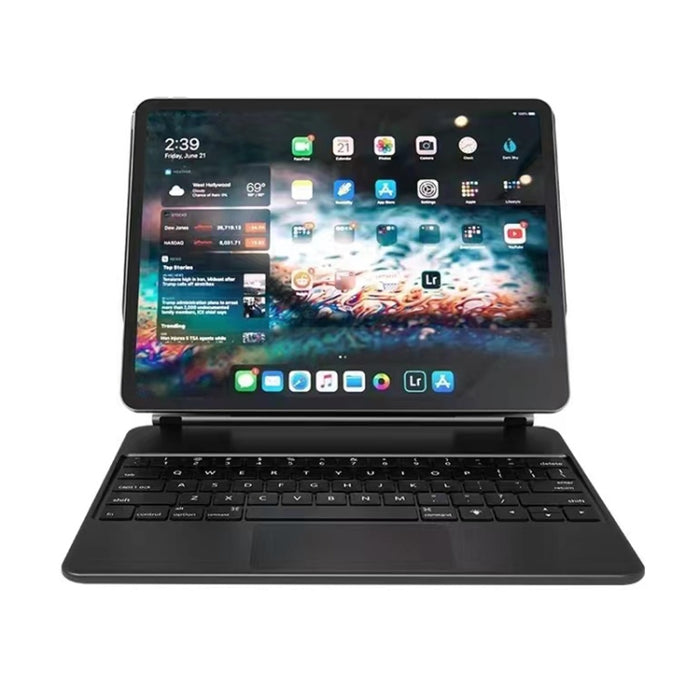 Estuche de cuero para teclado Bluetooth con panel táctil