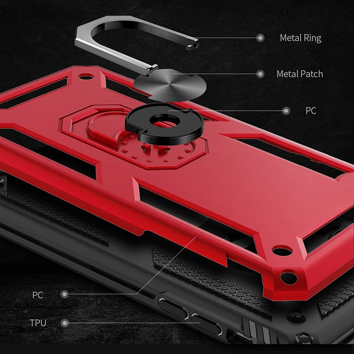 Funda protectora de TPU + PC a prueba de golpes con soporte giratorio de 360 grados, For iPhone SE 2022 / SE 2020