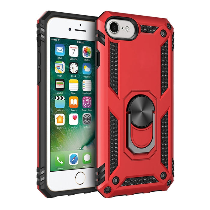 Funda protectora de TPU + PC a prueba de golpes con soporte giratorio de 360 grados, For iPhone SE 2022 / SE 2020