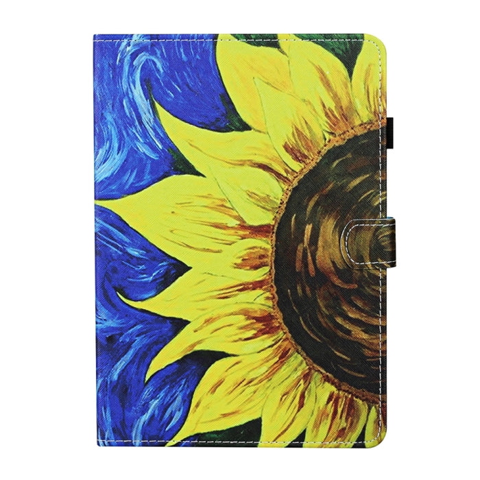 Estuche para tableta de cuero inteligente con costura de dibujo coloreado, For iPad 10th Gen 10.9 2022