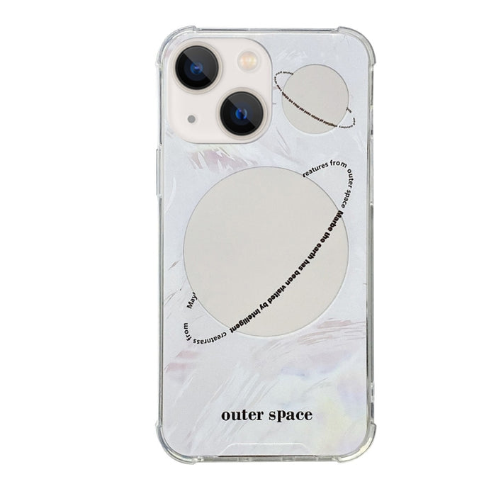 Estuche para teléfono con espejo pintado a color