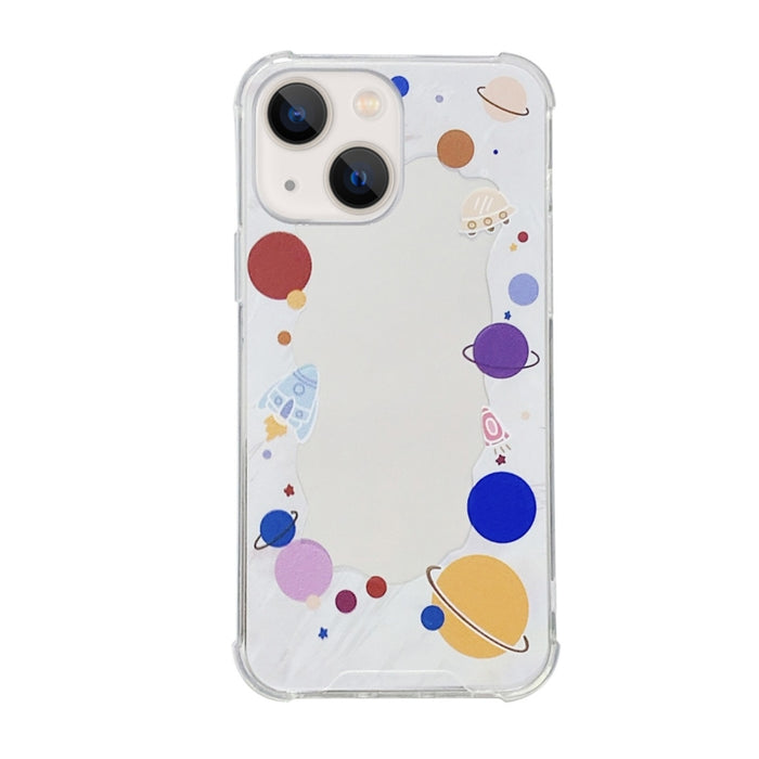 Estuche para teléfono con espejo pintado a color