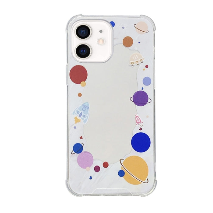 Estuche para teléfono con espejo pintado a color