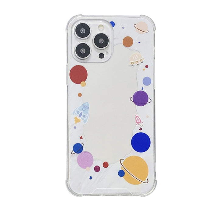 Estuche para teléfono con espejo pintado a color