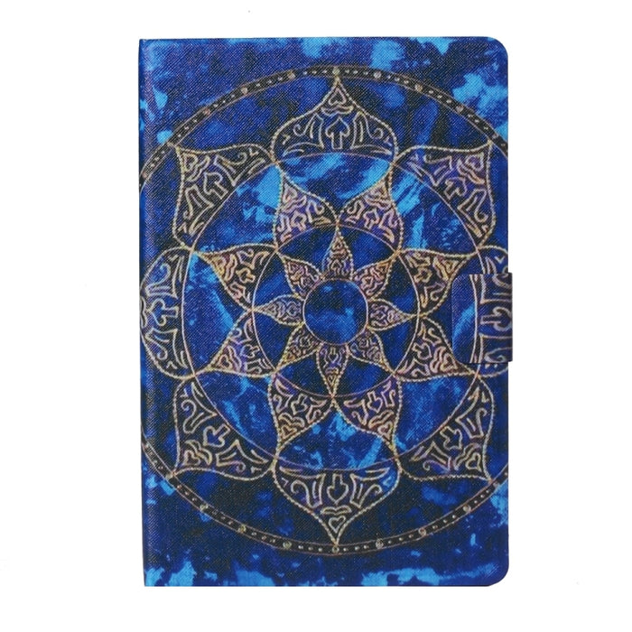 Estuche para tableta de cuero con pintura en color y textura de voltaje