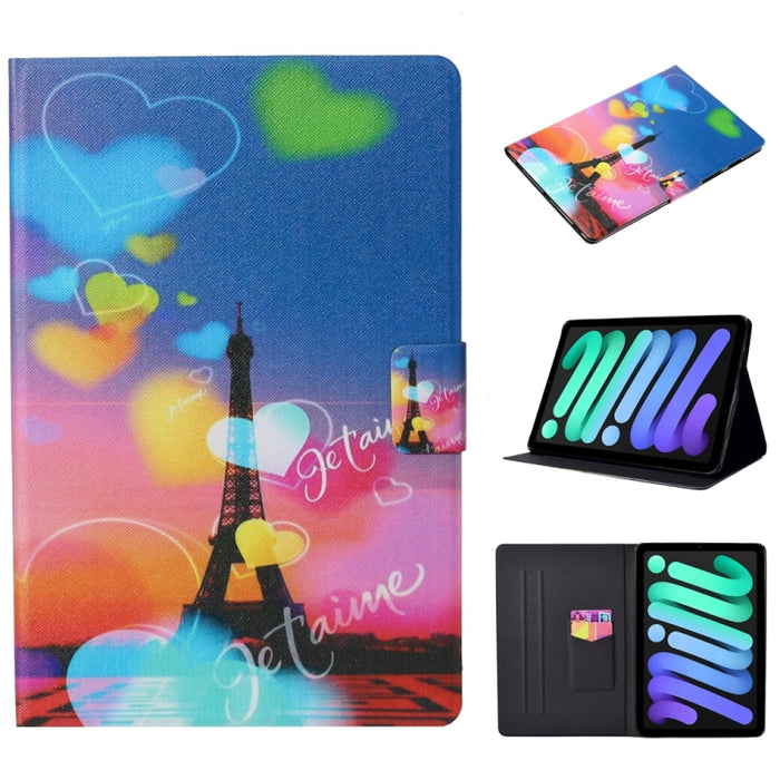 Estuche para tableta de cuero con pintura en color y textura de voltaje
