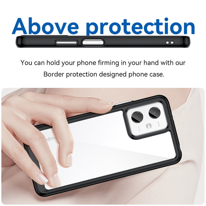 Caja colorida del teléfono de acrílico + TPU de la serie, For Xiaomi Redmi Note 12 China