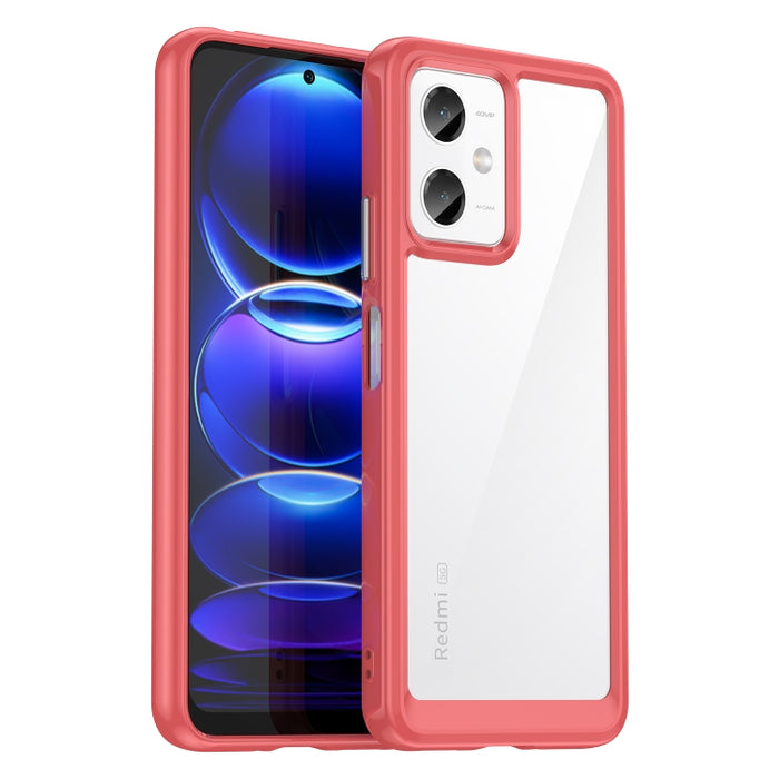 Caja colorida del teléfono de acrílico + TPU de la serie, For Xiaomi Redmi Note 12 China