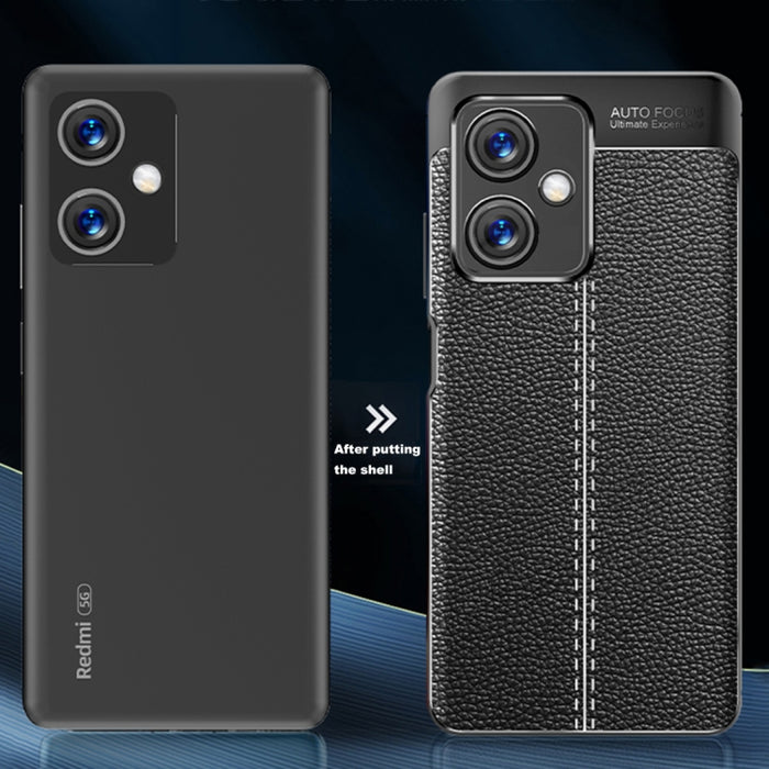Caja del teléfono de TPU con textura de litchi, For Xiaomi Redmi Note 12 Global / Note 12 China / Poco X5, For Xiaomi Redmi Note 12 Pro 5G / Note 12 Pro 5G Speed / Poco X5 Pro, For Xiaomi Redmi Note 12 Pro+ China, For Xiaomi Redmi 11 Prime