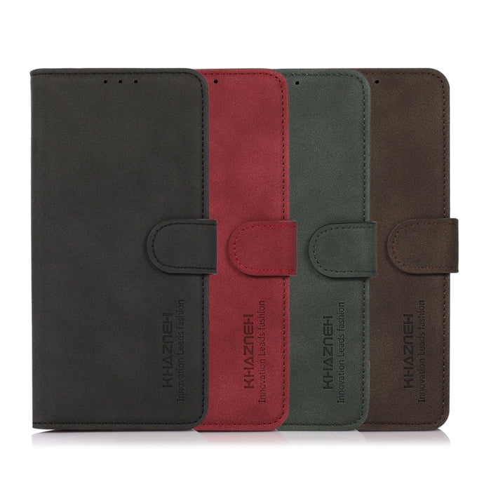 KHAZNEH Estuche para teléfono de cuero con textura mate, For Xiaomi Redmi Note 12 China, For Xiaomi Redmi Note 12 Pro 5G China