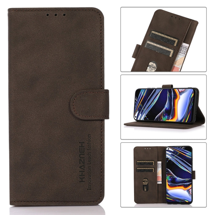 KHAZNEH Estuche para teléfono de cuero con textura mate, For Xiaomi Redmi Note 12 China, For Xiaomi Redmi Note 12 Pro 5G China
