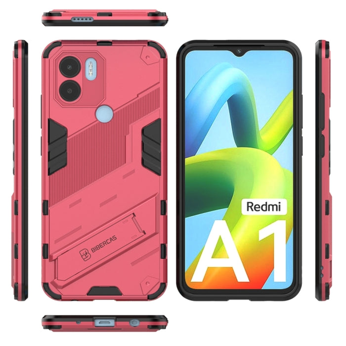 Punk Armor 2 en 1 PC + TPU Phone Case con soporte invisible, For Xiaomi Redmi A1+, For Xiaomi 12T/12T Pro/Redmi K50 Ultra