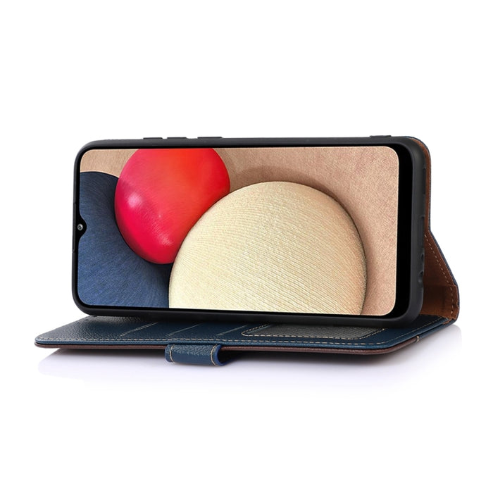 KHAZNEH Estuche para teléfono RFID de cuero con textura de litchi, For Xiaomi Redmi Note 12 China, For Xiaomi Redmi Note 12 Pro 5G China
