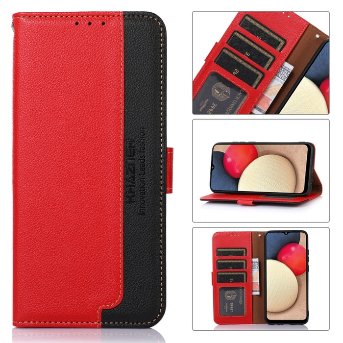 KHAZNEH Estuche para teléfono RFID de cuero con textura de litchi, For Xiaomi Redmi Note 12 China, For Xiaomi Redmi Note 12 Pro 5G China