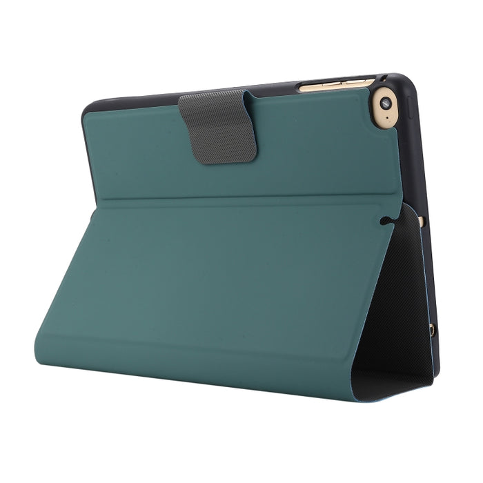 Para iPad mini 5 / 4 / 3 / 2 / 1 Estuche de cuero con tapa horizontal de textura prensada eléctrica con soporte y ranura para bolígrafo