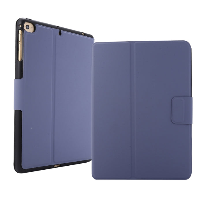 Para iPad mini 5 / 4 / 3 / 2 / 1 Estuche de cuero con tapa horizontal de textura prensada eléctrica con soporte y ranura para bolígrafo