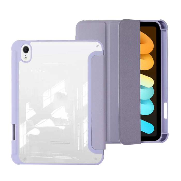 Estuche para tableta de cuero acrílico de 3 pliegues