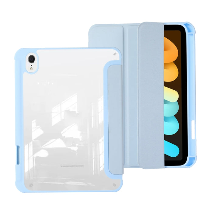 Estuche para tableta de cuero acrílico de 3 pliegues