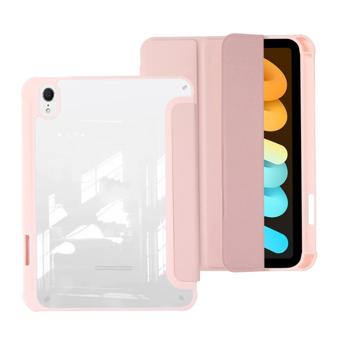 Estuche para tableta de cuero acrílico de 3 pliegues