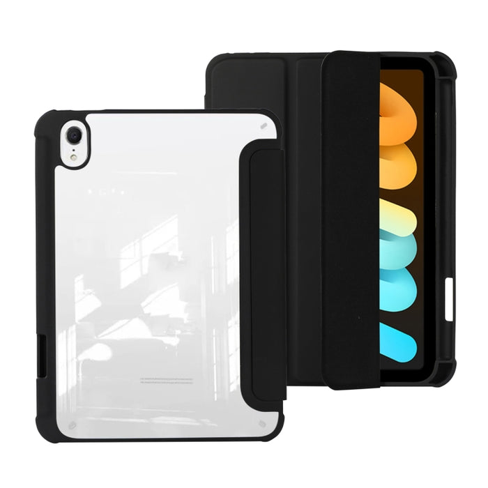 Estuche para tableta de cuero acrílico de 3 pliegues