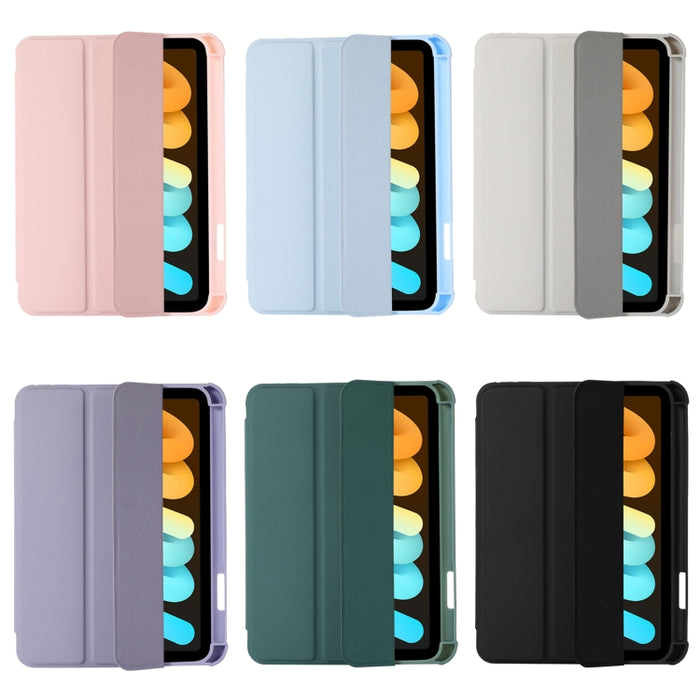 Estuche para tableta de cuero acrílico de 3 pliegues