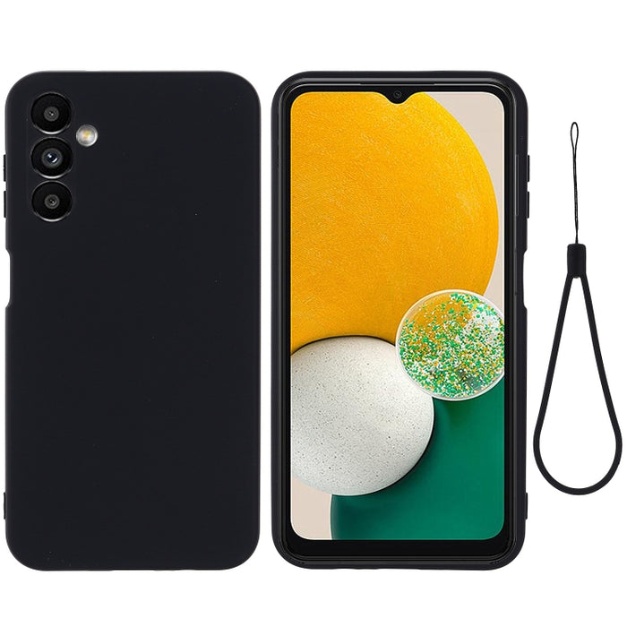 Funda de teléfono de cobertura total a prueba de golpes de silicona líquida de color sólido, For Samsung Galaxy A14 5G, For Samsung Galaxy F13 4G, For Xiaomi Redmi A1+/Poco C50