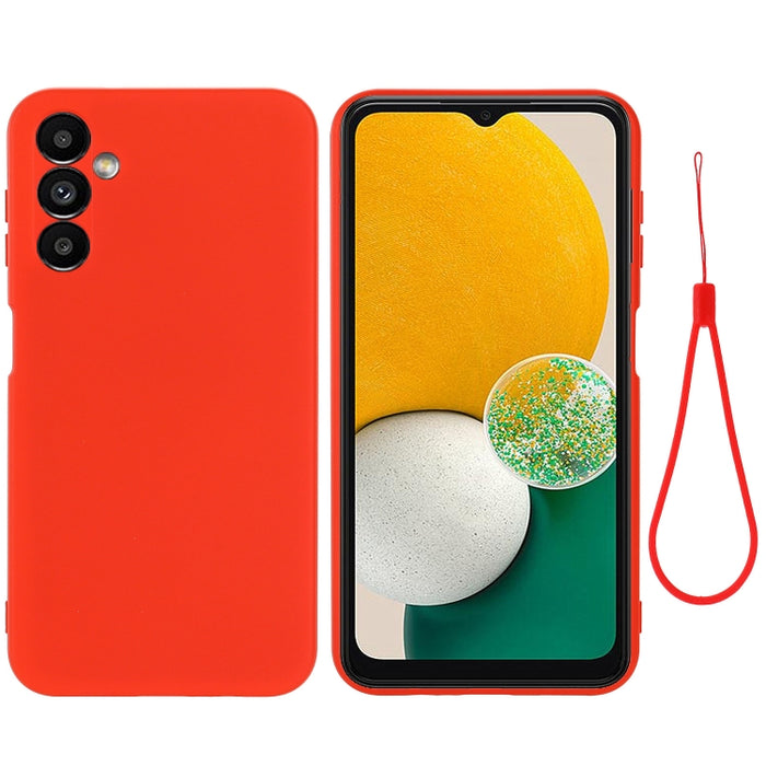 Funda de teléfono de cobertura total a prueba de golpes de silicona líquida de color sólido, For Samsung Galaxy A14 5G, For Samsung Galaxy F13 4G, For Xiaomi Redmi A1+/Poco C50