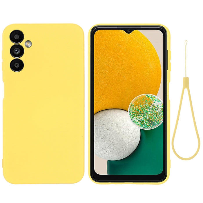 Funda de teléfono de cobertura total a prueba de golpes de silicona líquida de color sólido, For Samsung Galaxy A14 5G, For Samsung Galaxy F13 4G, For Xiaomi Redmi A1+/Poco C50