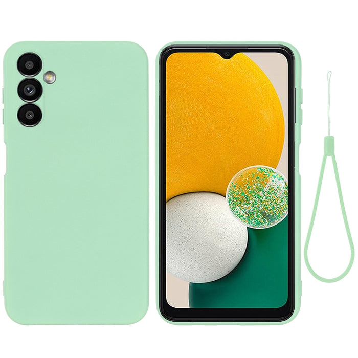 Funda de teléfono de cobertura total a prueba de golpes de silicona líquida de color sólido, For Samsung Galaxy A14 5G, For Samsung Galaxy F13 4G, For Xiaomi Redmi A1+/Poco C50