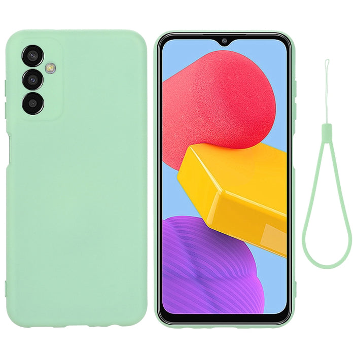 Funda de teléfono de cobertura total a prueba de golpes de silicona líquida de color sólido, For Samsung Galaxy A14 5G, For Samsung Galaxy F13 4G, For Xiaomi Redmi A1+/Poco C50