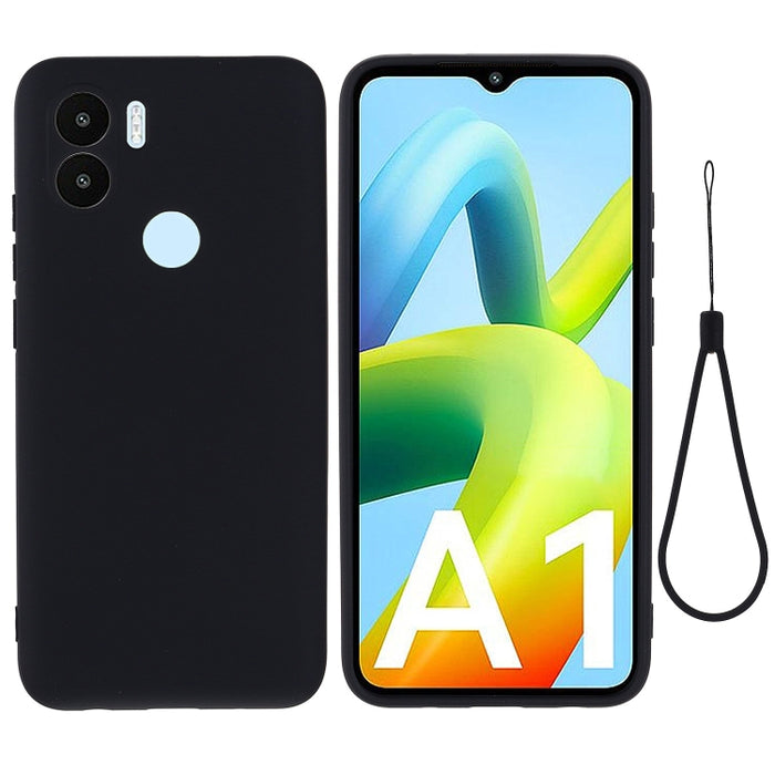 Funda de teléfono de cobertura total a prueba de golpes de silicona líquida de color sólido, For Samsung Galaxy A14 5G, For Samsung Galaxy F13 4G, For Xiaomi Redmi A1+/Poco C50