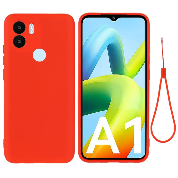Funda de teléfono de cobertura total a prueba de golpes de silicona líquida de color sólido, For Samsung Galaxy A14 5G, For Samsung Galaxy F13 4G, For Xiaomi Redmi A1+/Poco C50